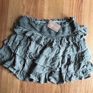 Vestqiue olive green ruffle skirt